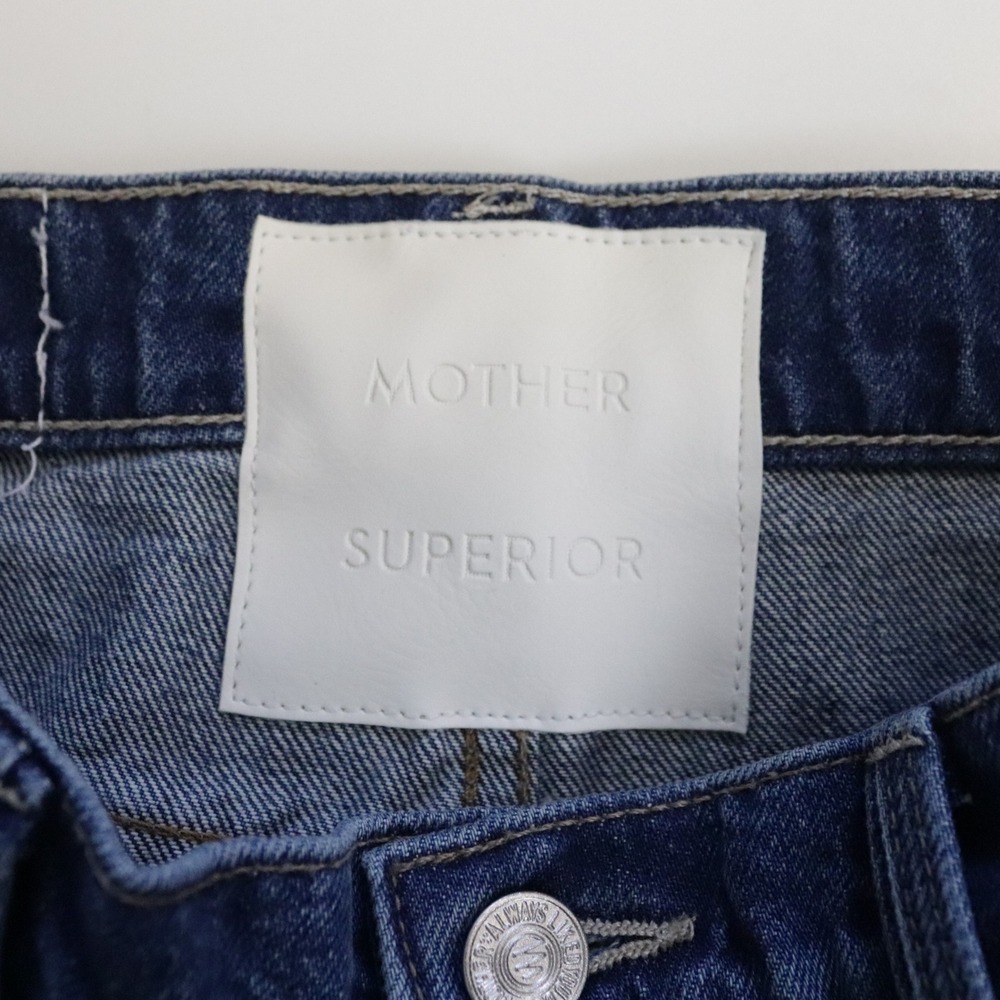 Mother Lil Rerun Zip Sneak Jeans Field Of Flowers High Rise Wide Leg‎ 23 - Picture 9 of 13
